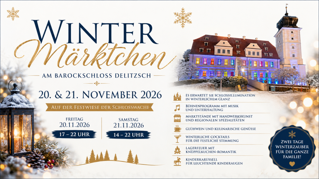 Wintermärktchen am Barockschloss Delitzsch 2026